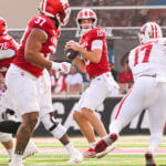 Photos of IU football vs. Wisconsin at Memorial Stadium.