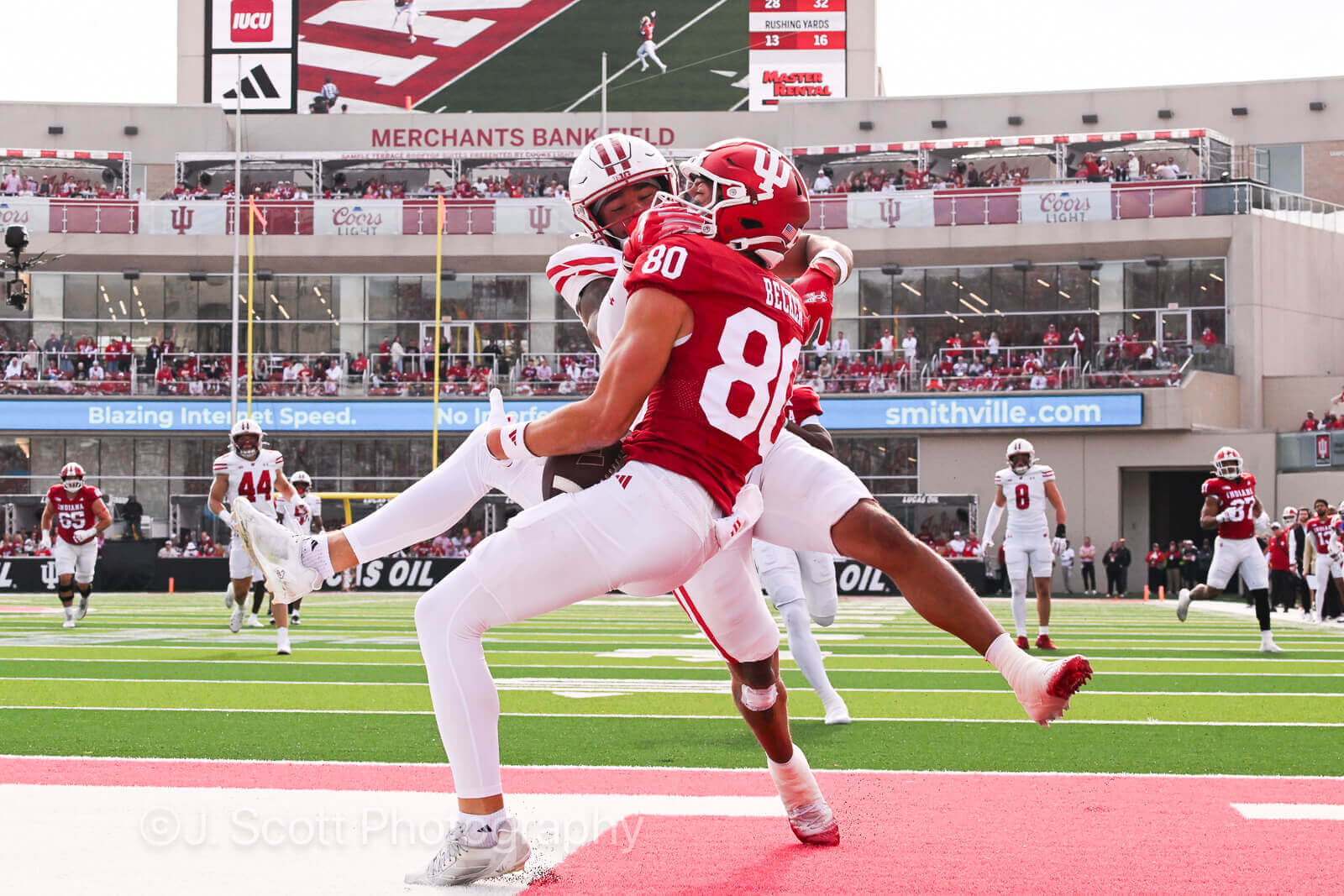 Photos of IU football vs. Wisconsin at Memorial Stadium.