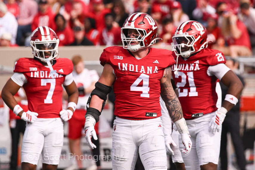 Photos of IU football vs. Wisconsin at Memorial Stadium.