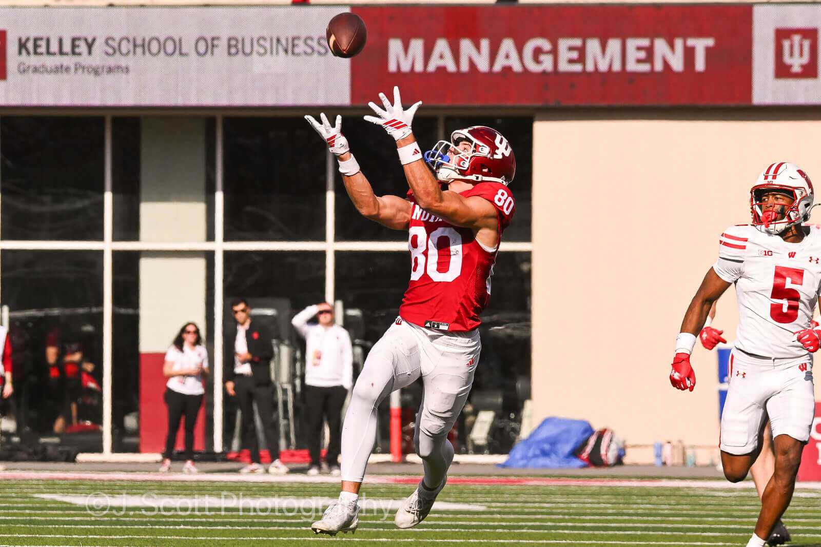 Photos of IU football vs. Wisconsin at Memorial Stadium.