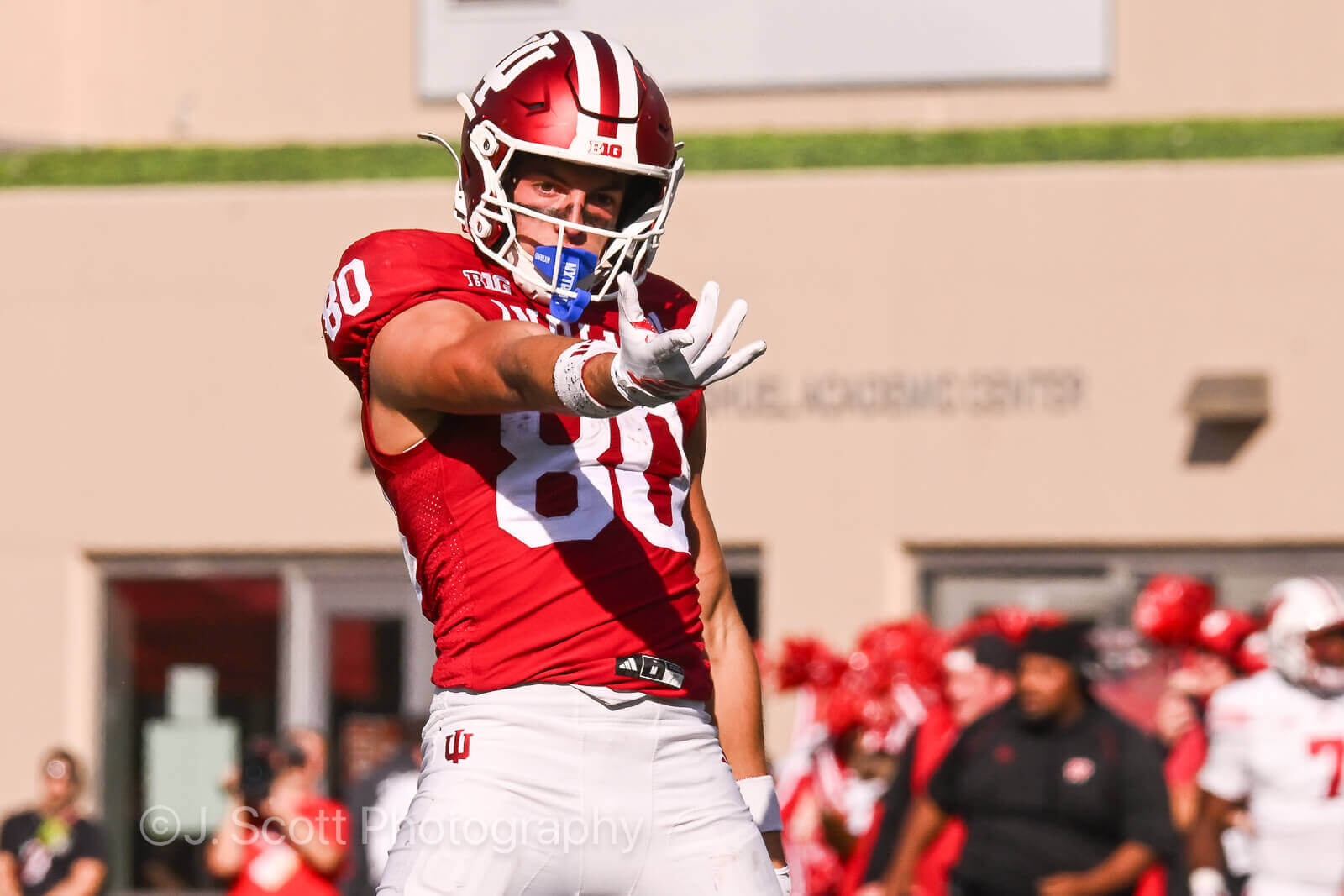 Photos of IU football vs. Wisconsin at Memorial Stadium.