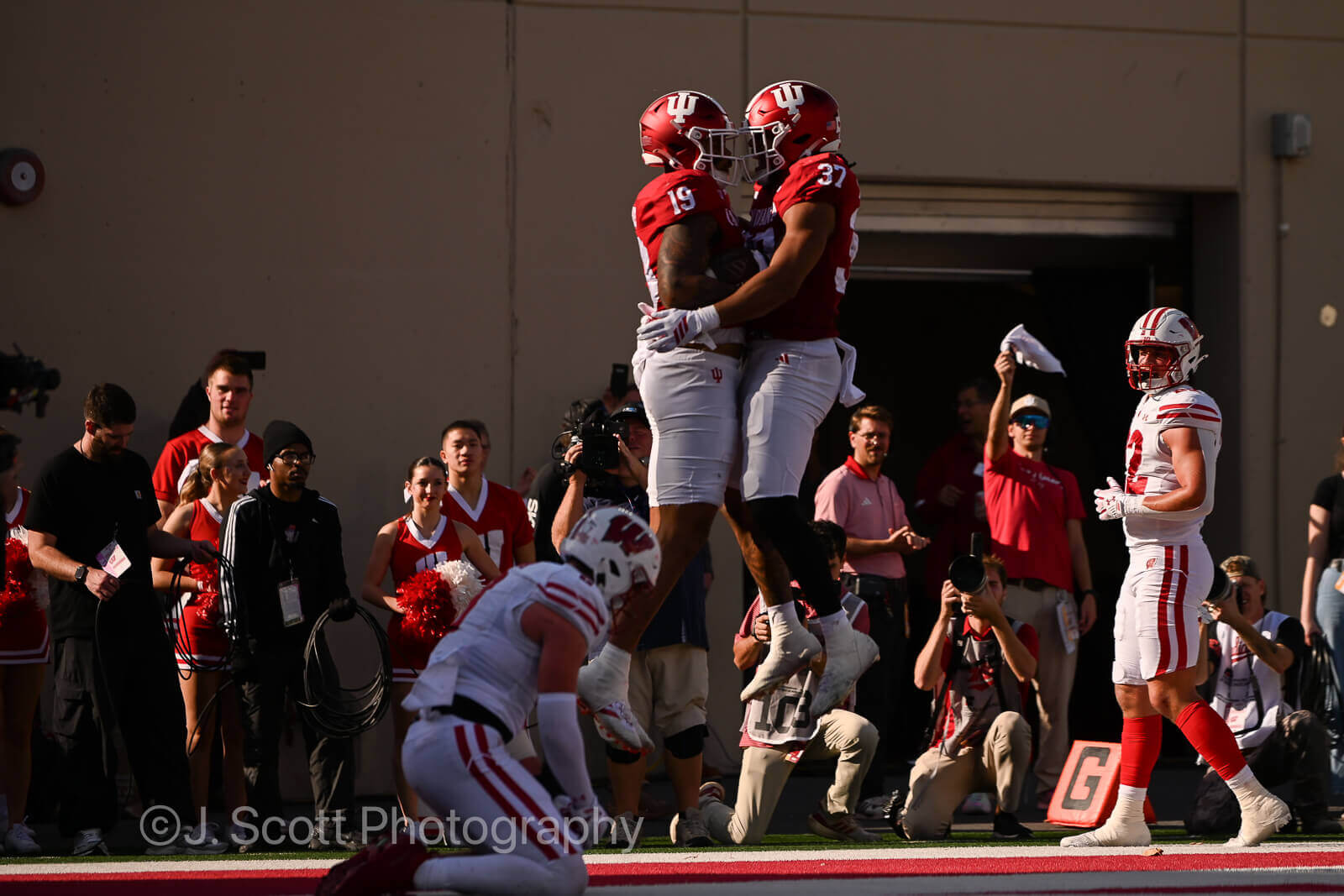 Photos of IU football vs. Wisconsin at Memorial Stadium.