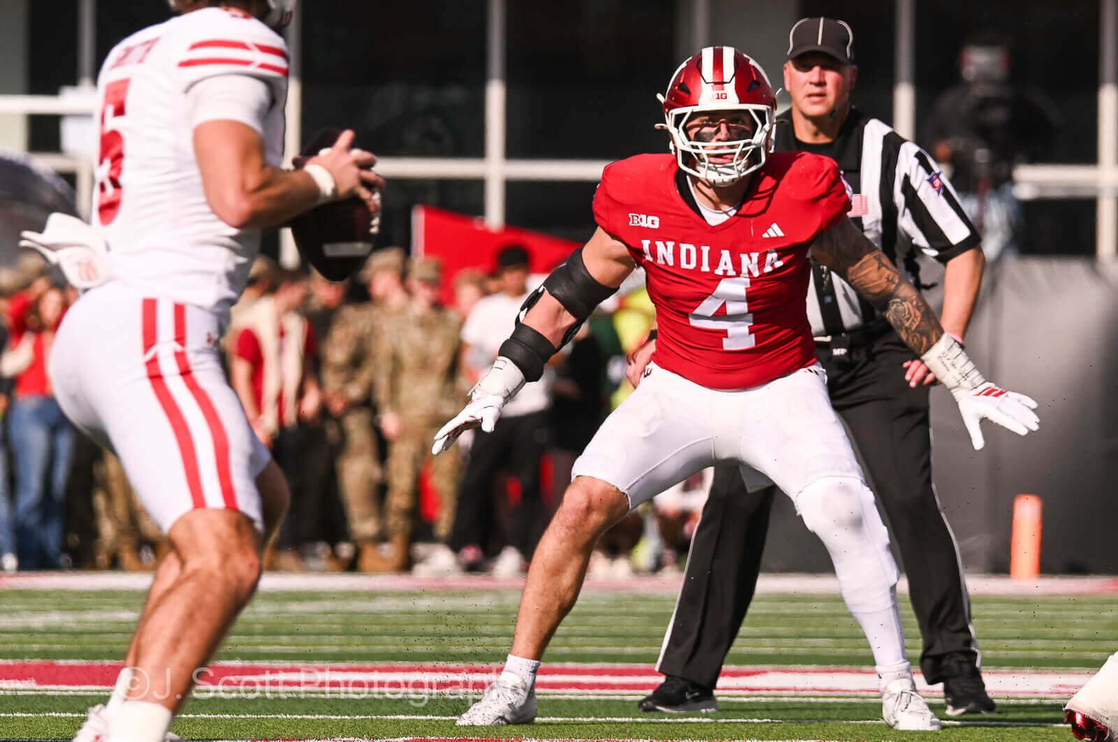 Photos of IU football vs. Wisconsin at Memorial Stadium.