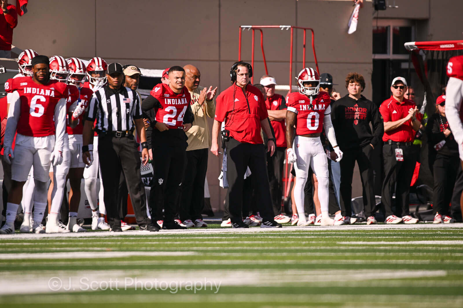 Photos of IU football vs. Wisconsin at Memorial Stadium.