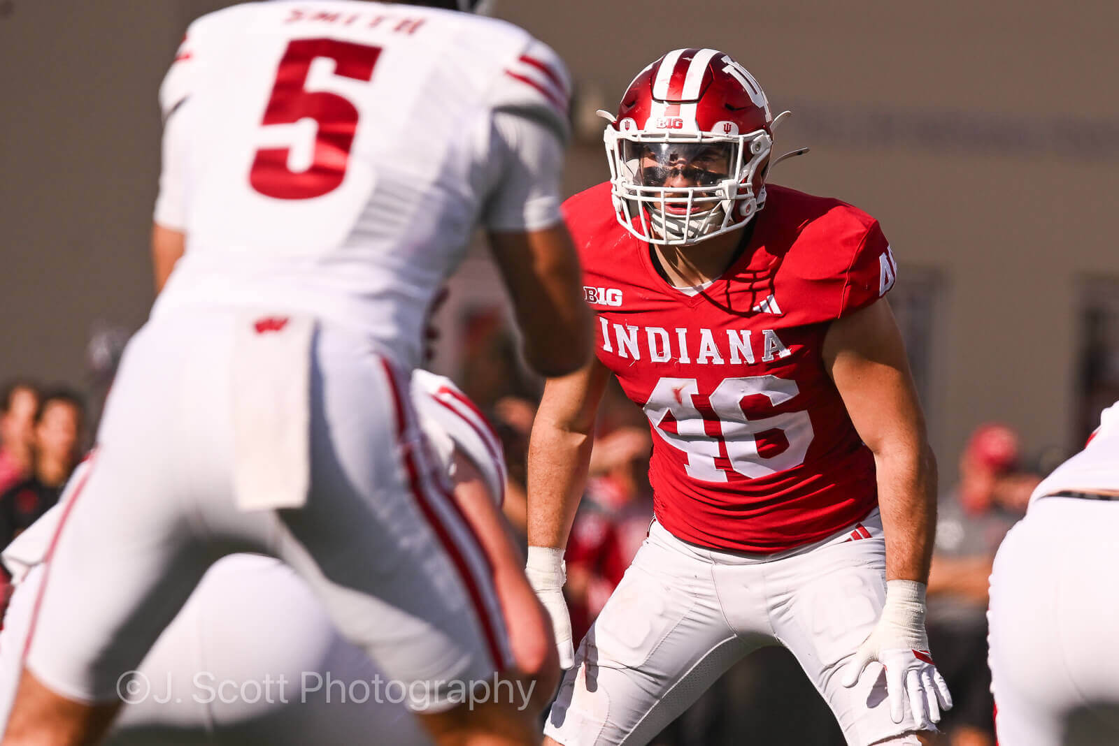 Photos of IU football vs. Wisconsin at Memorial Stadium.