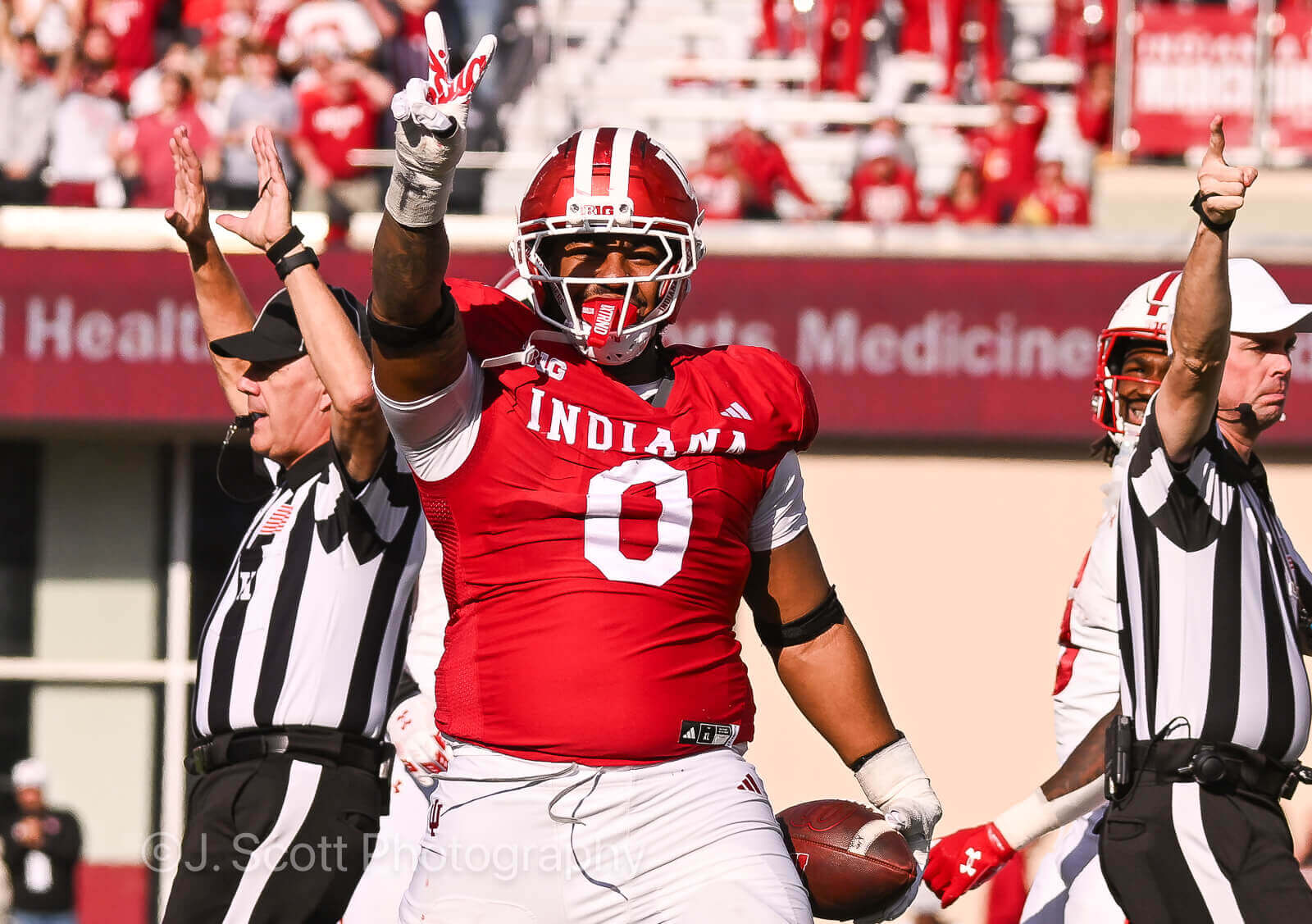 Photos of IU football vs. Wisconsin at Memorial Stadium.