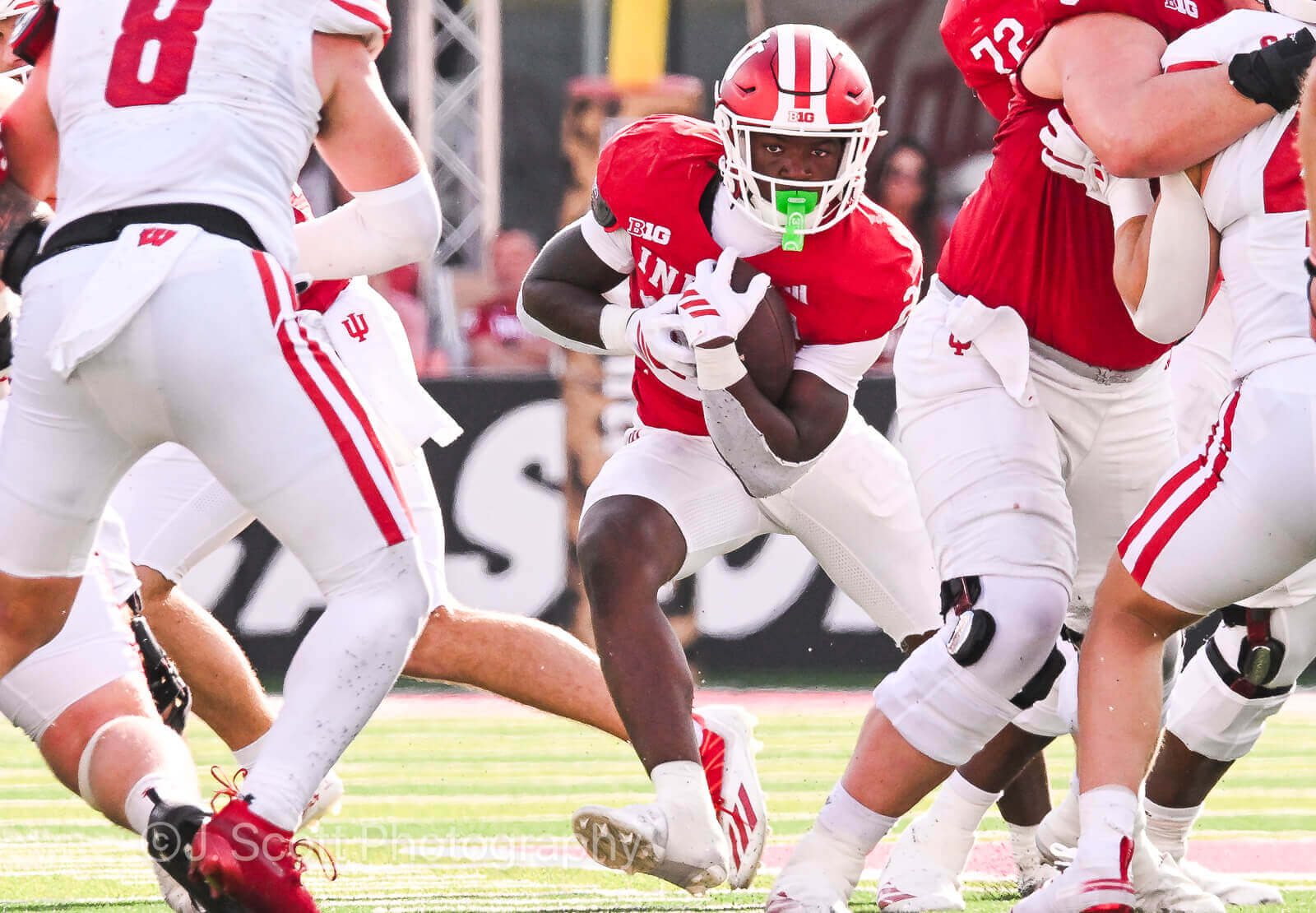 Photos of IU football vs. Wisconsin at Memorial Stadium.