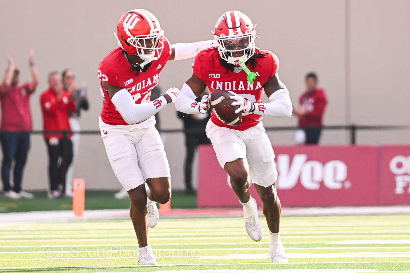 Photos of IU football vs. Wisconsin at Memorial Stadium.