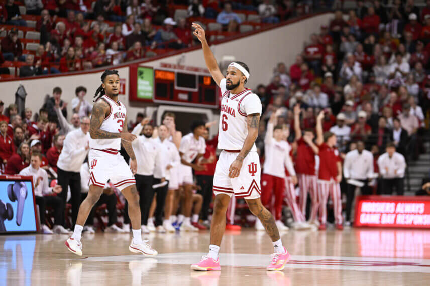 Tayton Conerway celebrates a play.