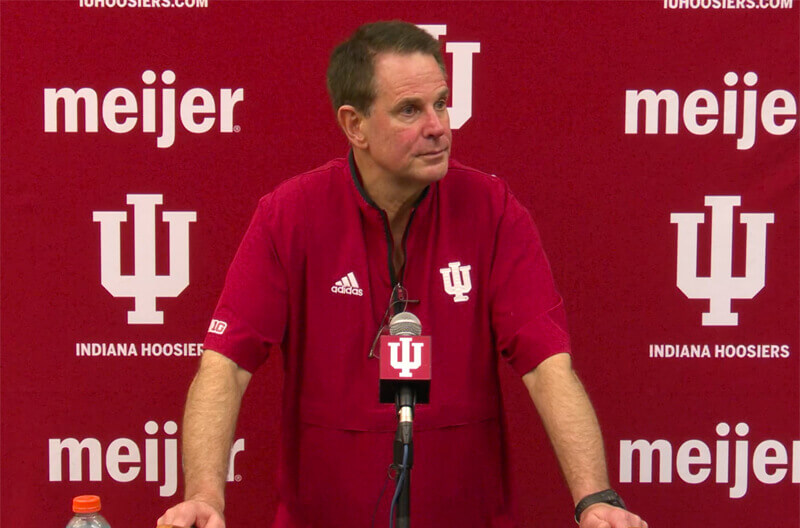 Curt Cignetti addresses the media.