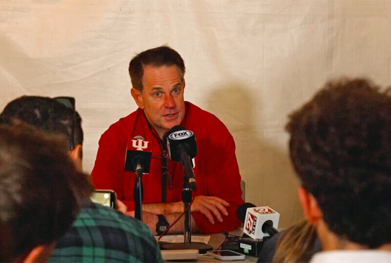 Curt Cignetti discusses IU football's win against Penn State.
