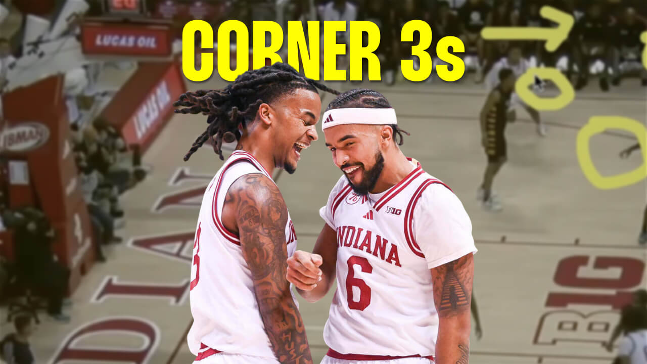 Film Session: How Indiana hit five corner 3s in the first half against Bethune-Cookman – Inside the Hall