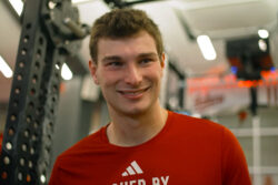 Fernando Mendoza addresses the media.