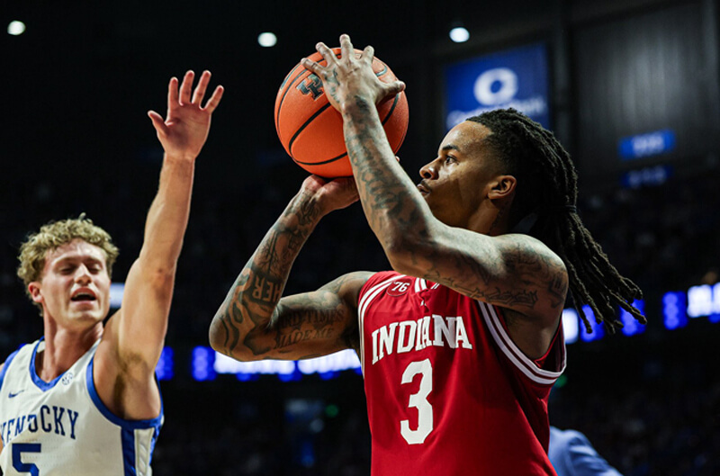 Lamar Wilkerson attempts a 3-pointer.