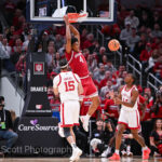 Photos of IU basketball's 87-78 loss to Louisville at Gainbridge Fieldhouse.