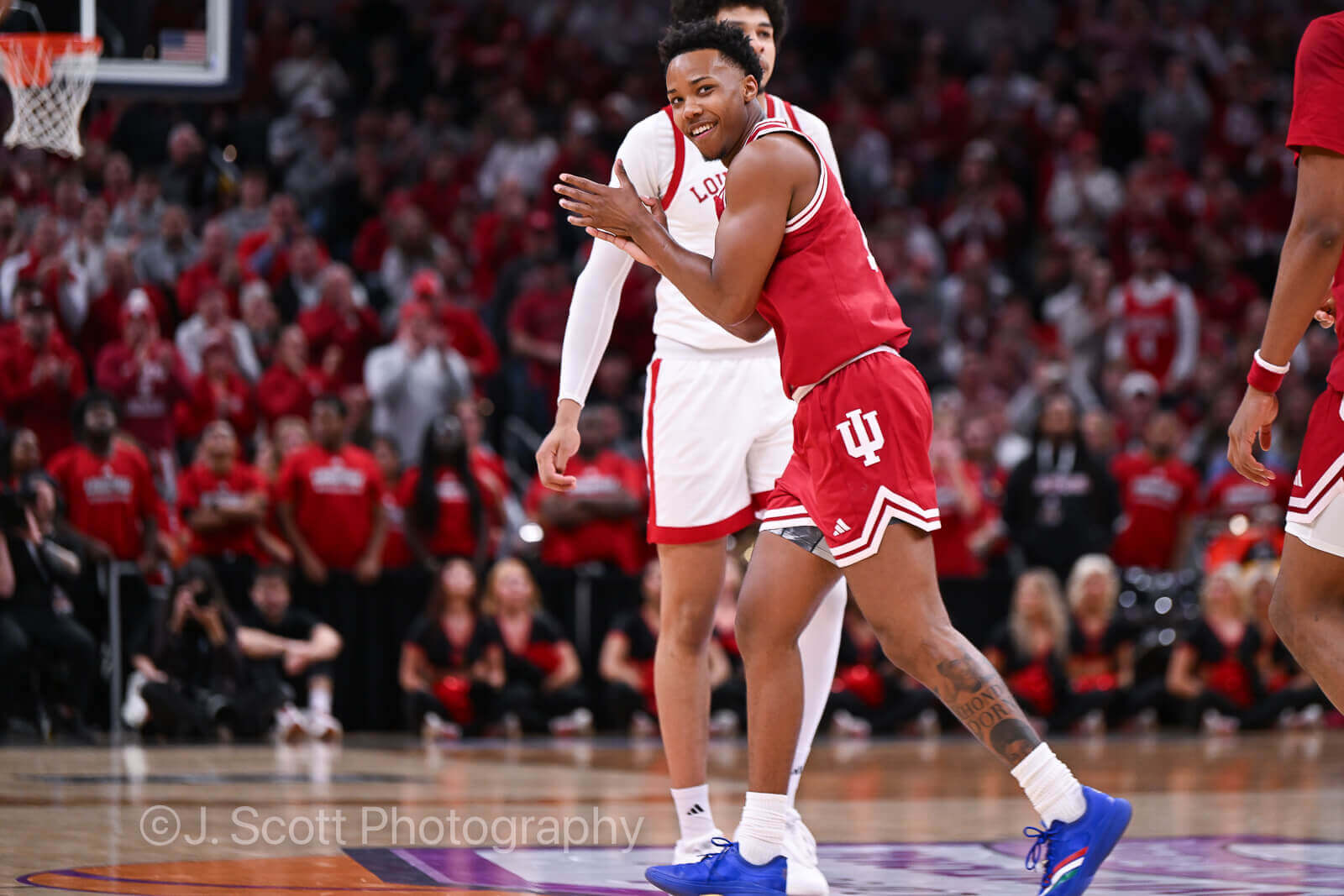 Photos of IU basketball's 87-78 loss to Louisville at Gainbridge Fieldhouse.
