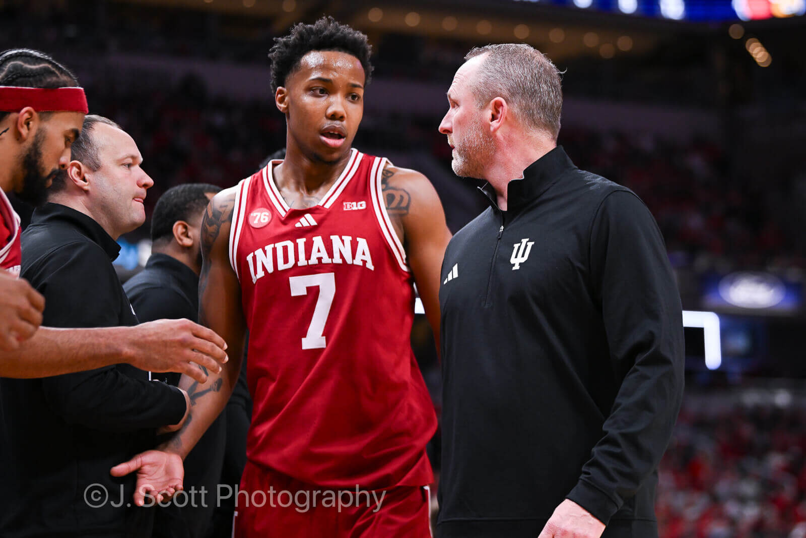 Photos of IU basketball's 87-78 loss to Louisville at Gainbridge Fieldhouse.