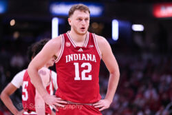 Photos of IU basketball's 87-78 loss to Louisville at Gainbridge Fieldhouse.