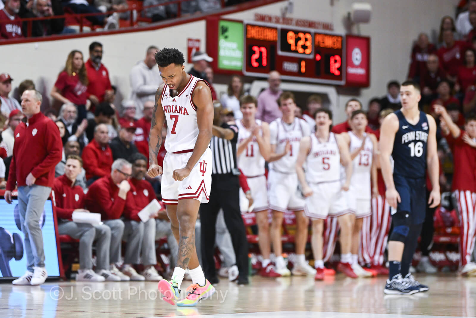 Photos from IU basketball’s 113-72 win against Penn State at Simon Skjodt Assembly Hall.