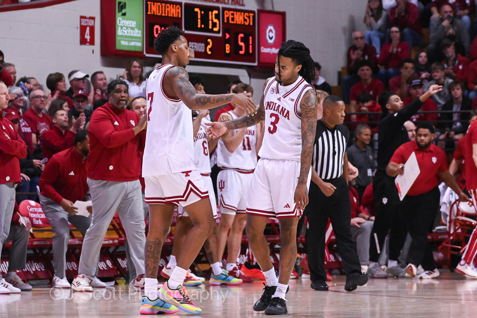 Photos from IU basketball’s 113-72 win against Penn State at Simon Skjodt Assembly Hall.
