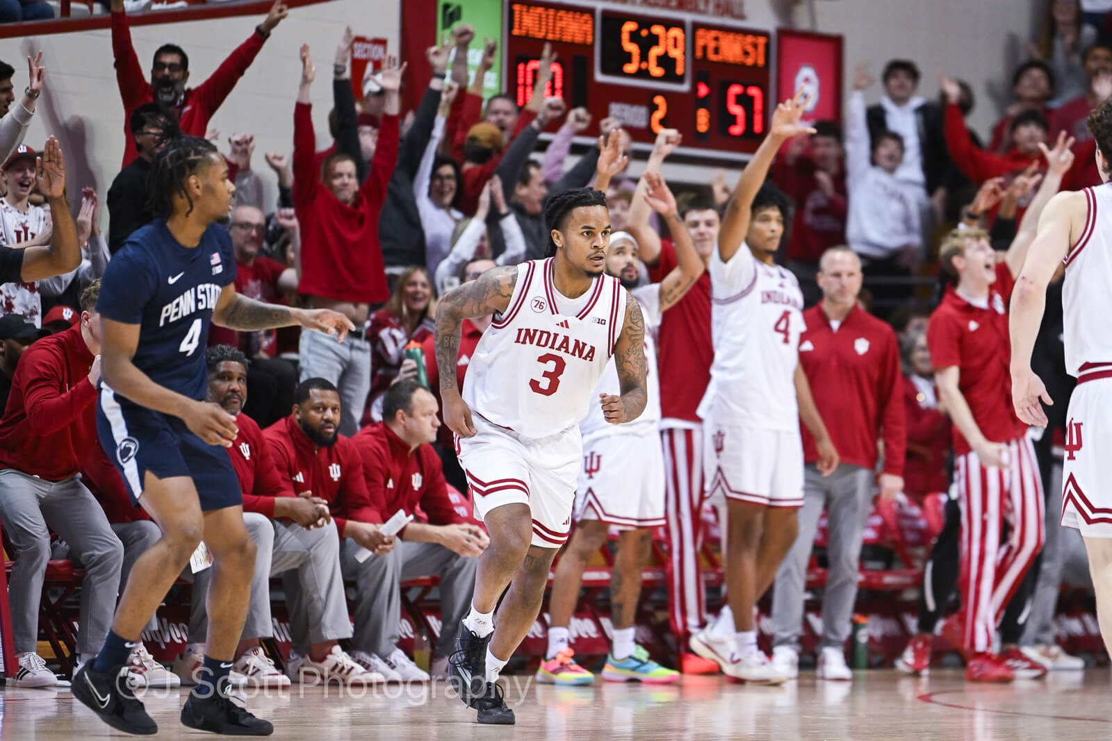 Photos from IU basketball’s 113-72 win against Penn State at Simon Skjodt Assembly Hall.