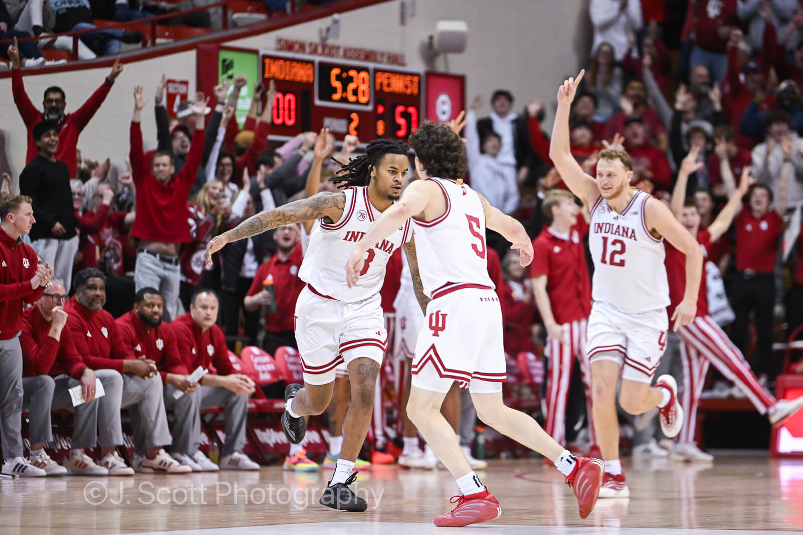 Photos from IU basketball’s 113-72 win against Penn State at Simon Skjodt Assembly Hall.