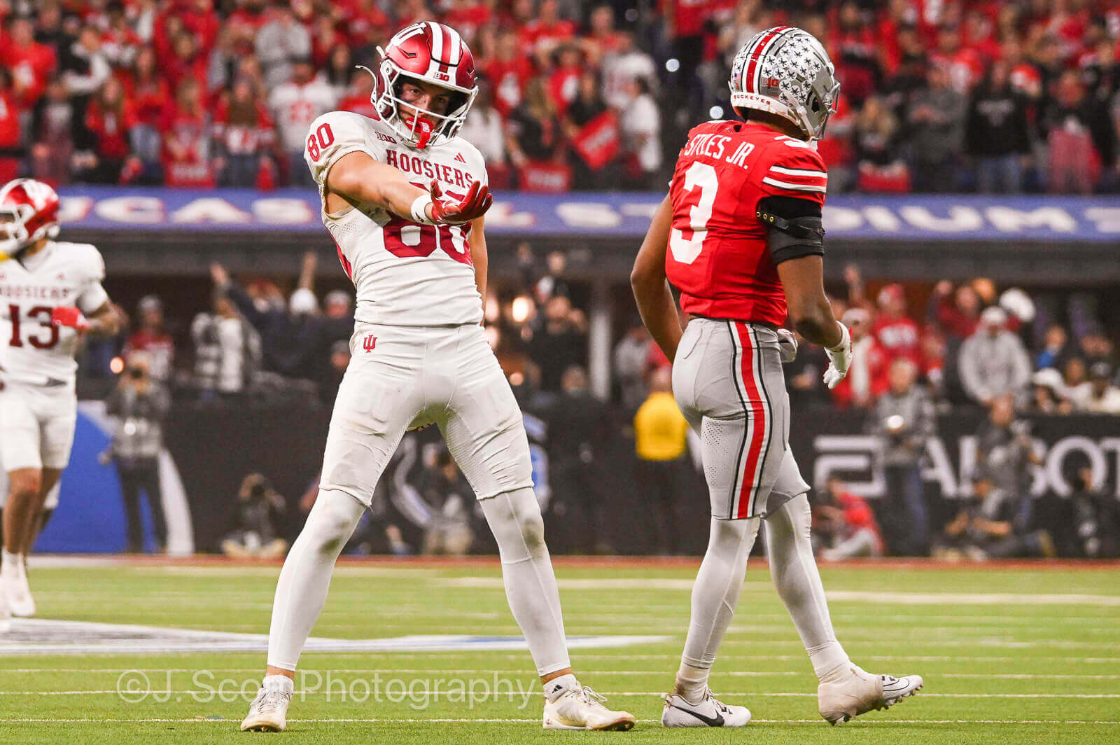 Photos from IU football's Big Ten championship win against Ohio State.
