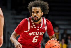 Tayton Conerway handles the ball against Minnesota.