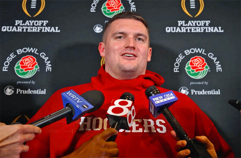 Video: Aiden Fisher, Pat Coogan Rose Bowl arrival media availability – Inside the Hall