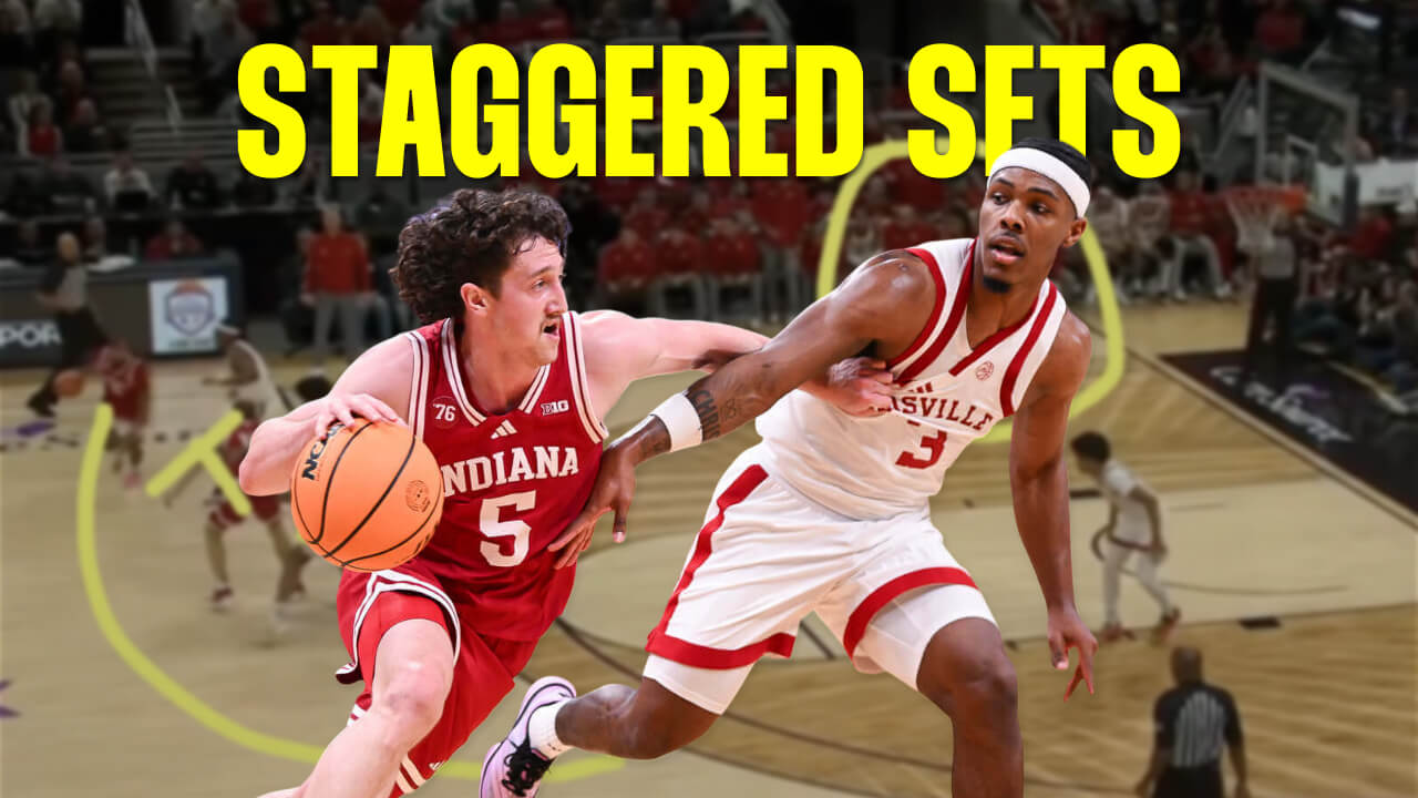 Film Session: Indiana’s staggered ball screen sets against Louisville – Inside the Hall