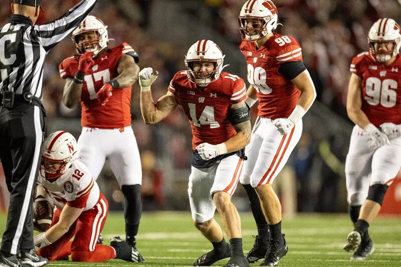 Wisconsin safety Preston Zachman.