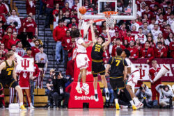 Tayton Conerway drives to the rim.