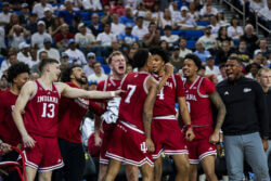 Photos from IU basketball's win at UCLA.