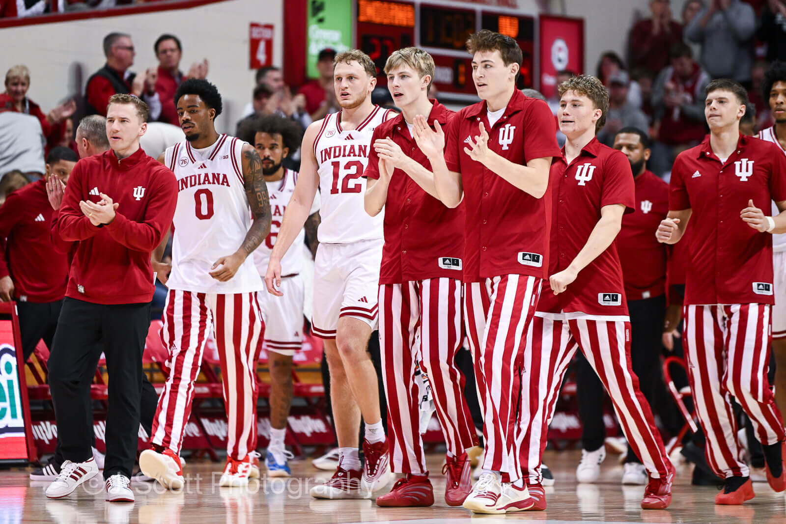 Photos from IU basketball's 90-80 win against Washington at Simon Skjodt Assembly Hall.