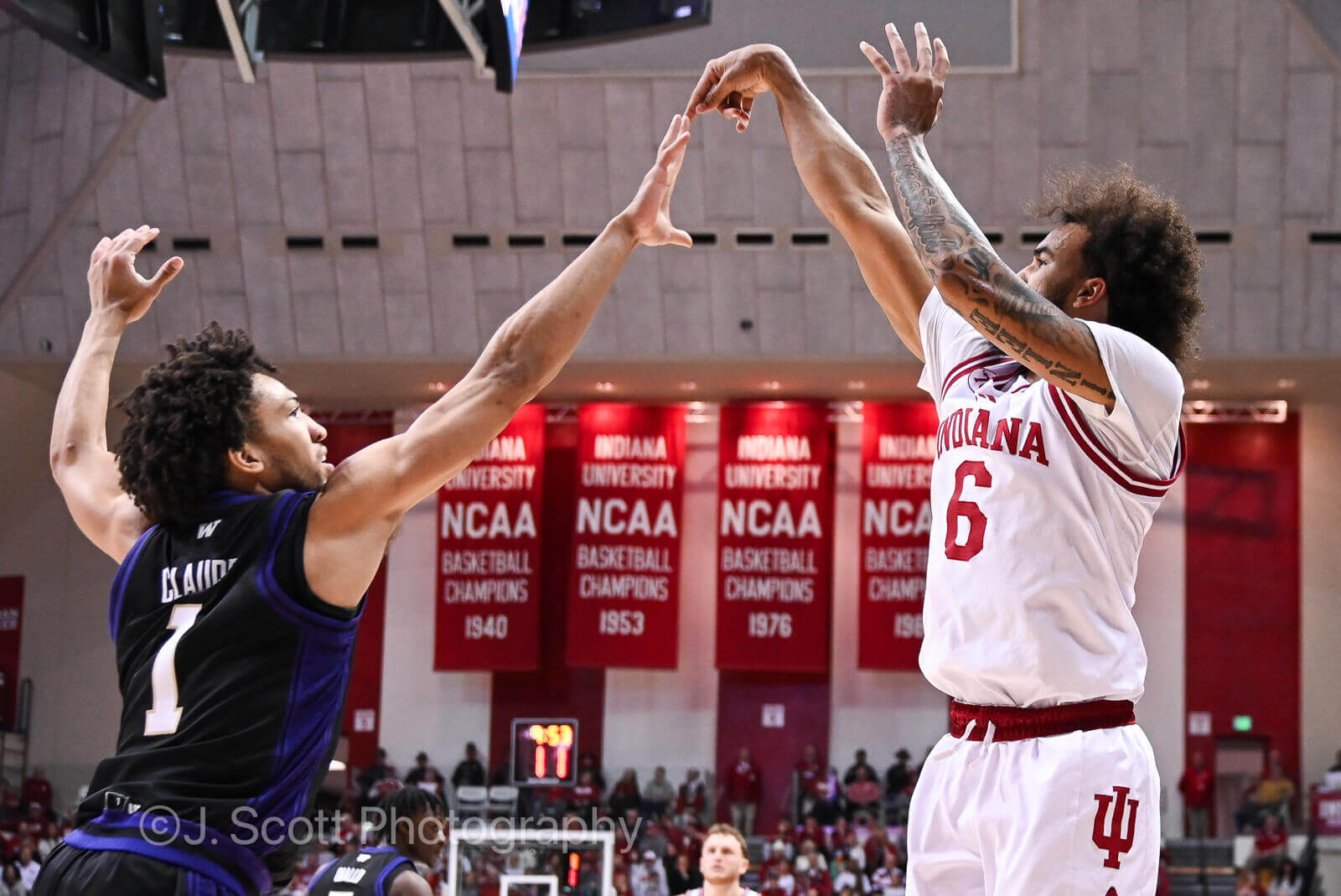 Photos from IU basketball's 90-80 win against Washington at Simon Skjodt Assembly Hall.