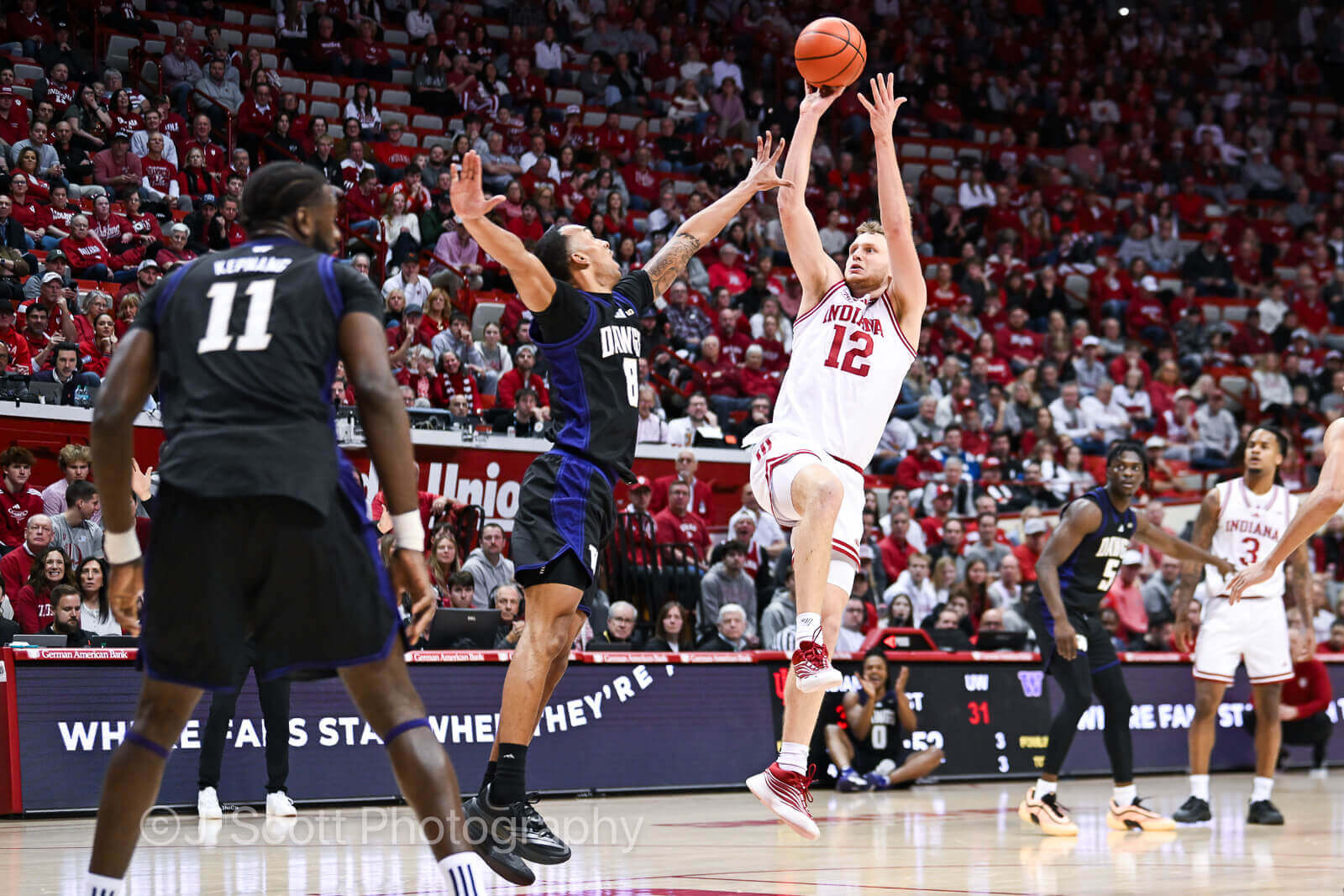 Photos from IU basketball's 90-80 win against Washington at Simon Skjodt Assembly Hall.