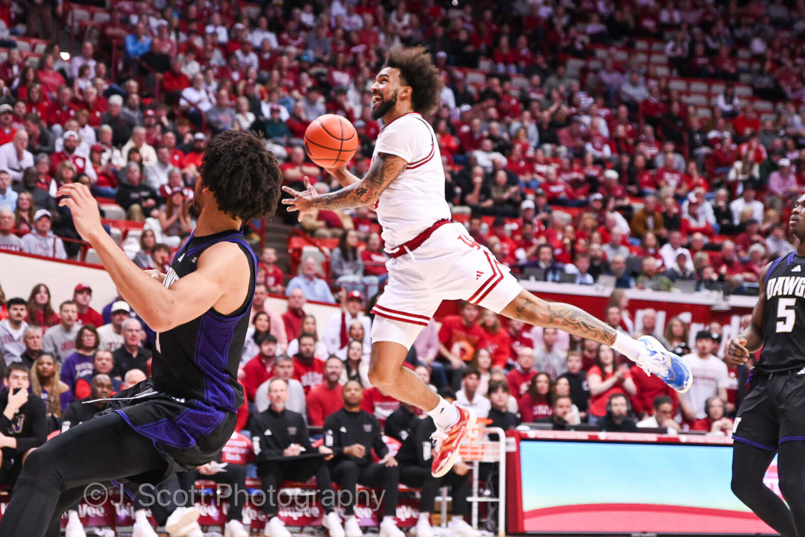 Photos from IU basketball's 90-80 win against Washington at Simon Skjodt Assembly Hall.
