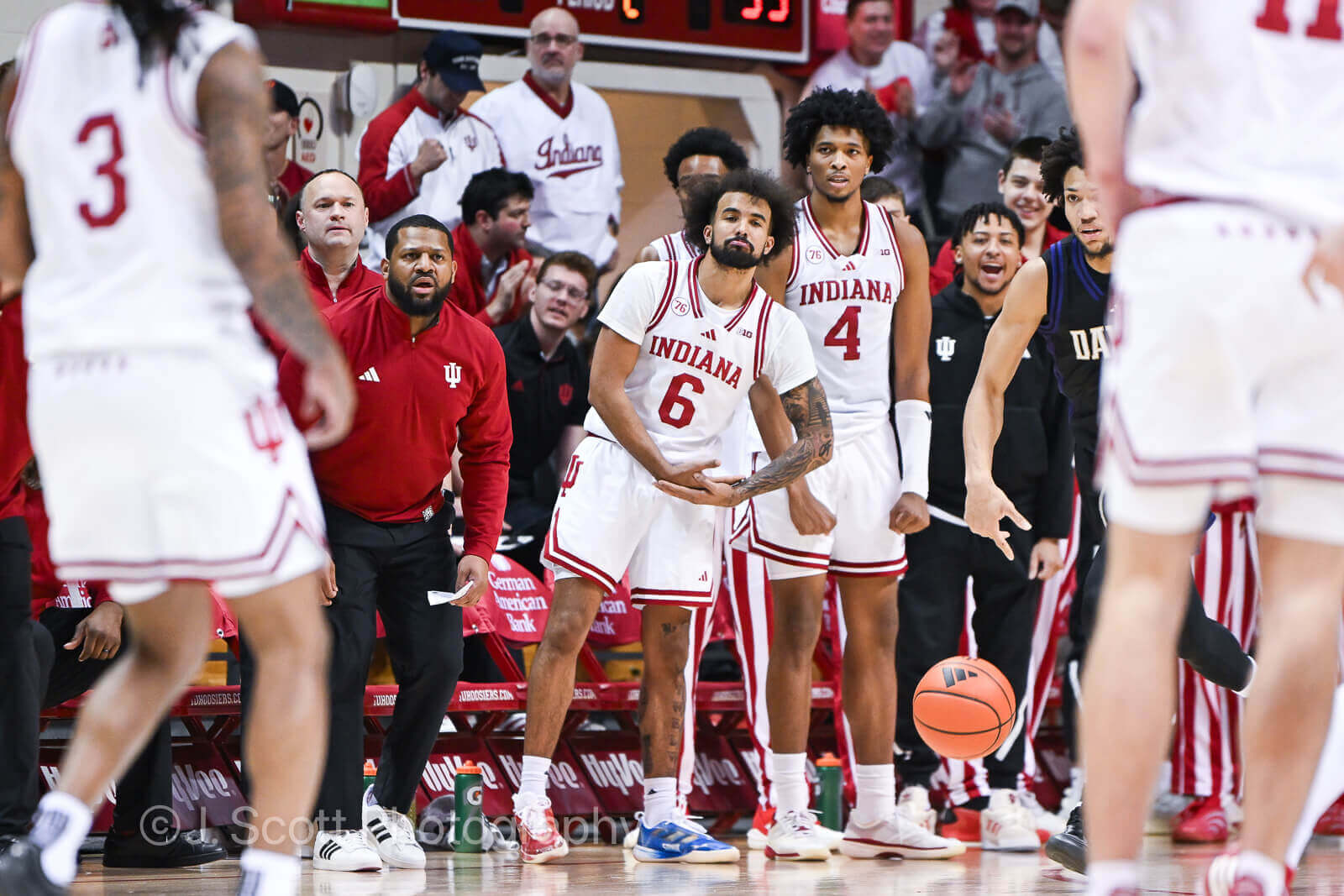 Photos from IU basketball's 90-80 win against Washington at Simon Skjodt Assembly Hall.