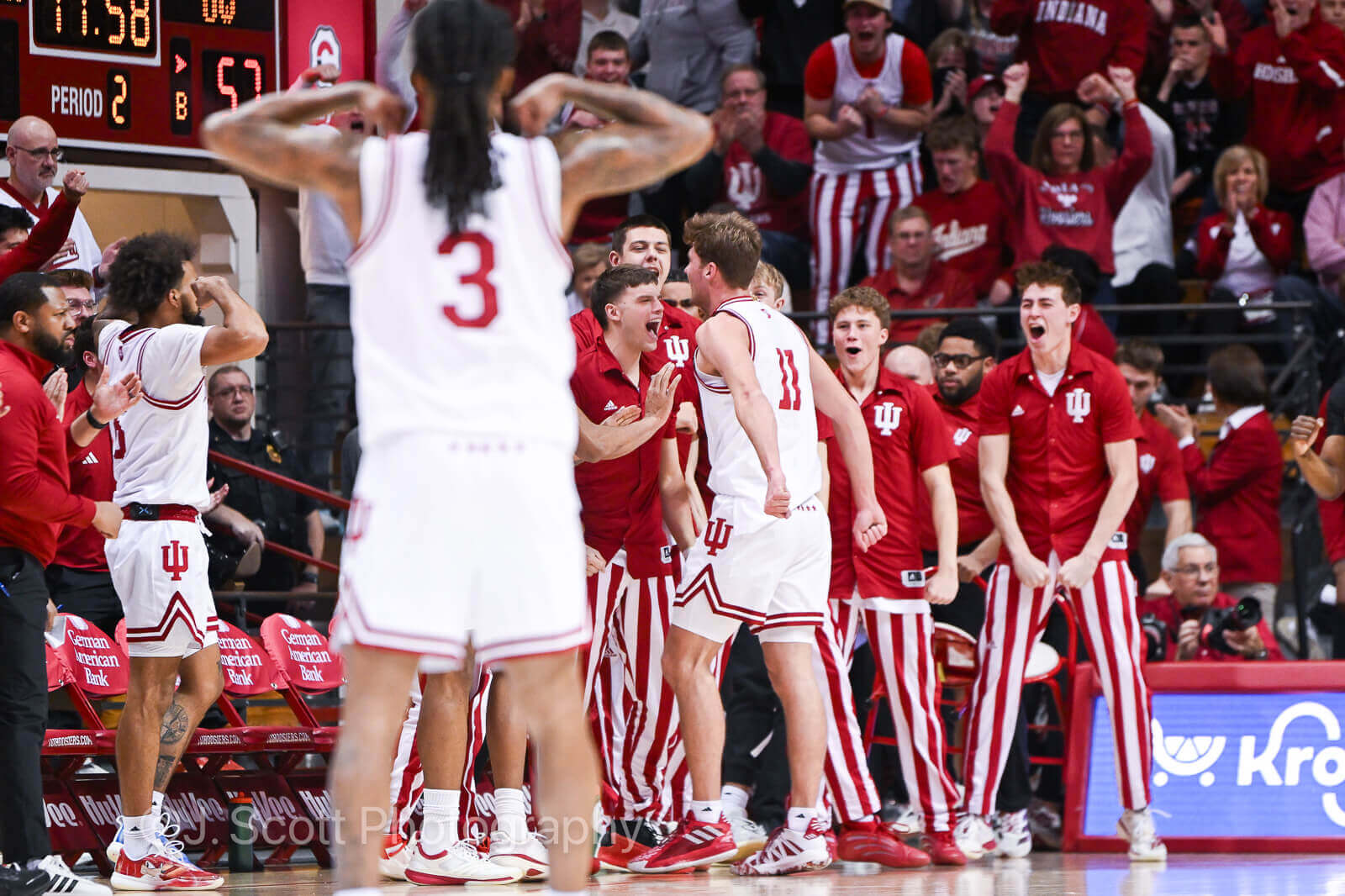 Photos from IU basketball's 90-80 win against Washington at Simon Skjodt Assembly Hall.