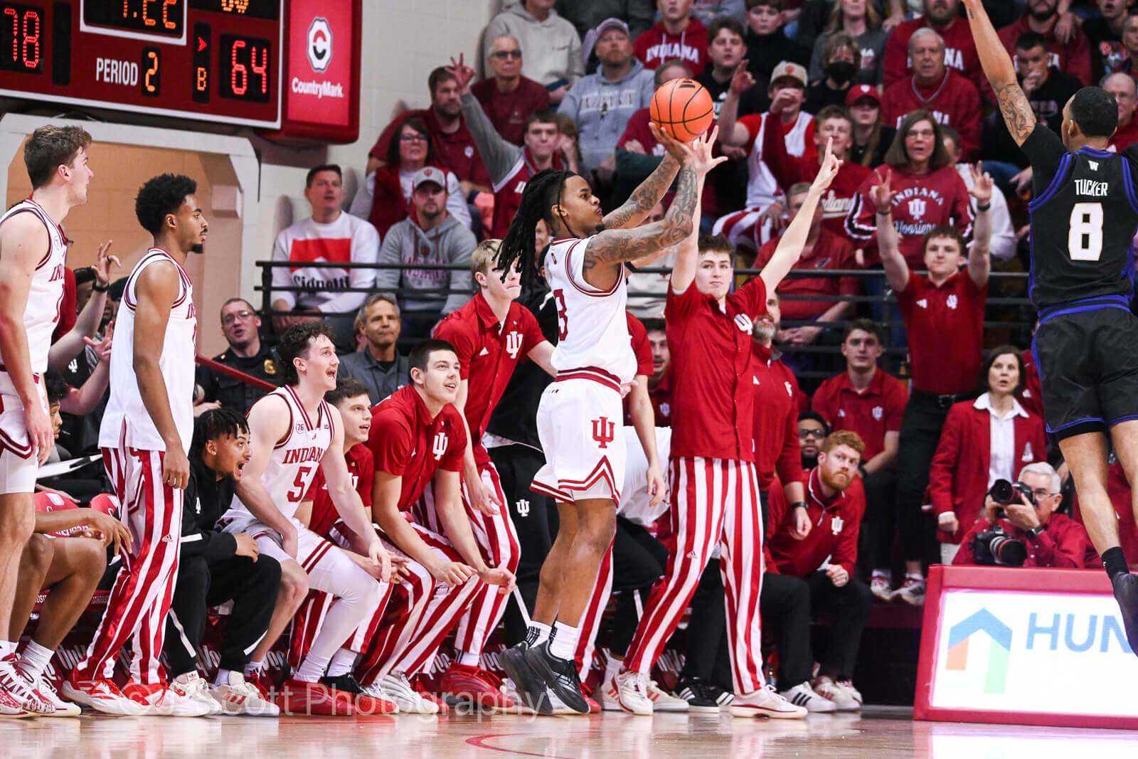 Photos from IU basketball's 90-80 win against Washington at Simon Skjodt Assembly Hall.