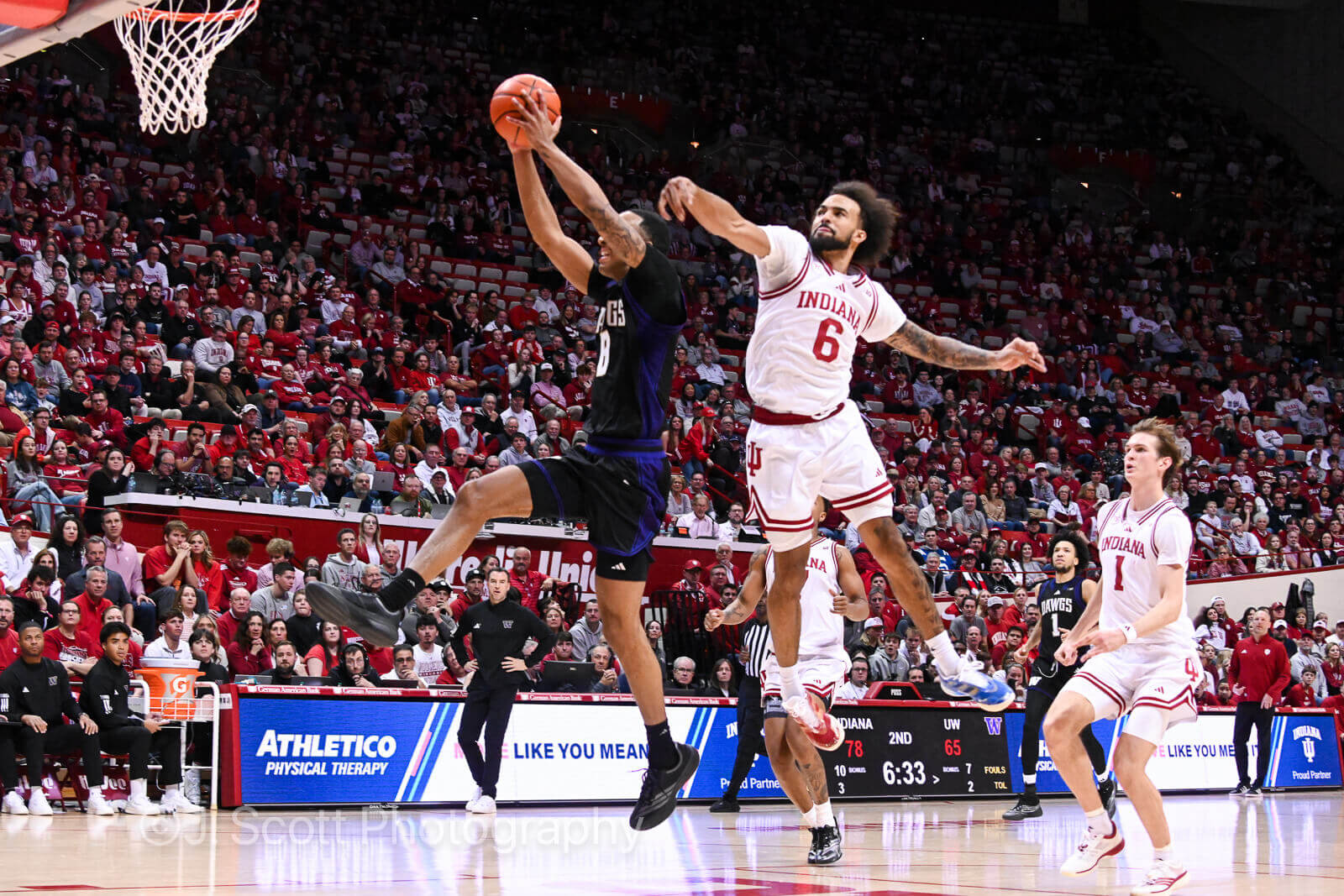 Photos from IU basketball's 90-80 win against Washington at Simon Skjodt Assembly Hall.