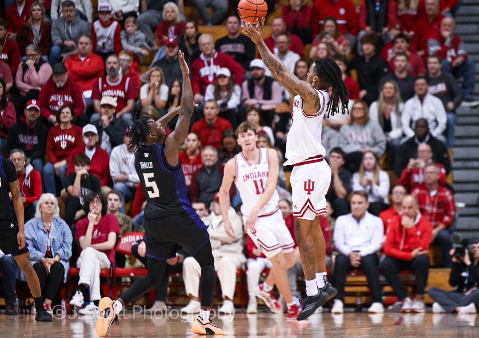Photos from IU basketball's 90-80 win against Washington at Simon Skjodt Assembly Hall.
