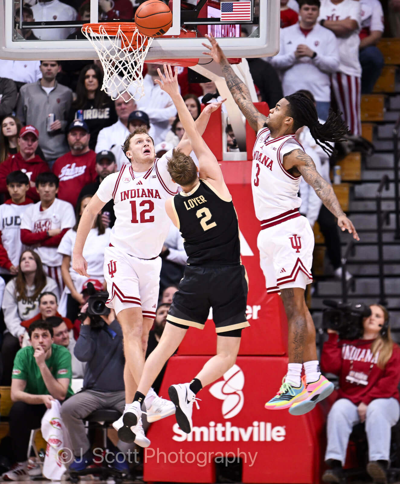 Photos from IU basketball’s 72-67 win against Purdue at Simon Skjodt Assembly Hall.