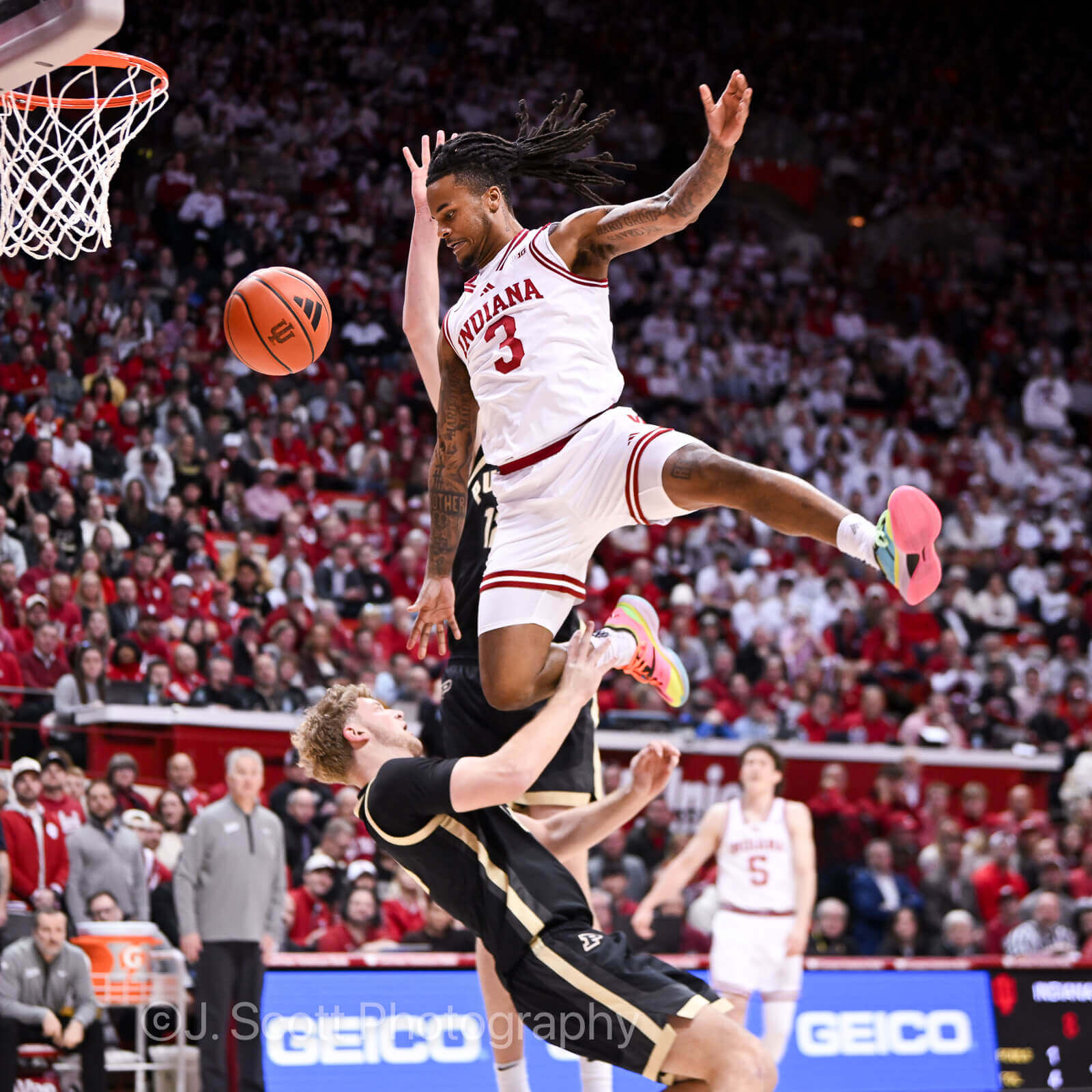 Photos from IU basketball’s 72-67 win against Purdue at Simon Skjodt Assembly Hall.