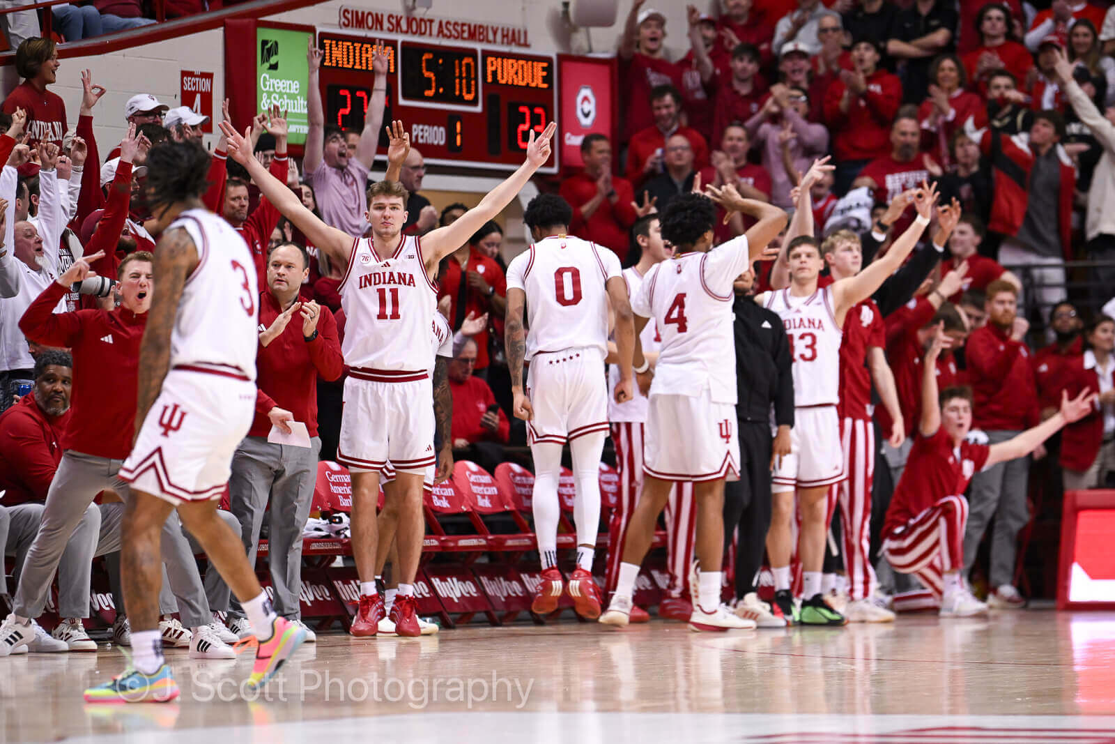 Photos from IU basketball’s 72-67 win against Purdue at Simon Skjodt Assembly Hall.