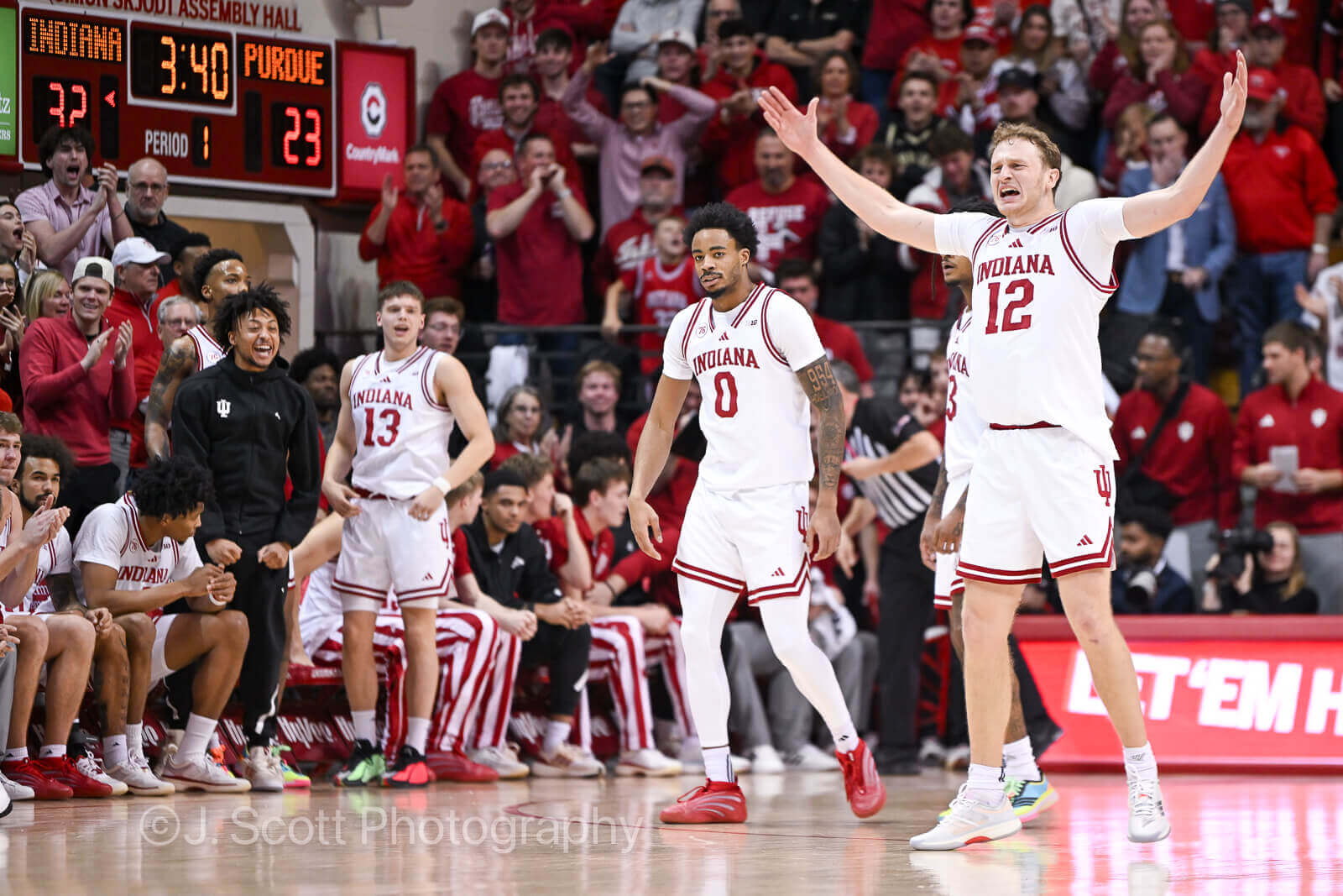 Photos from IU basketball’s 72-67 win against Purdue at Simon Skjodt Assembly Hall.