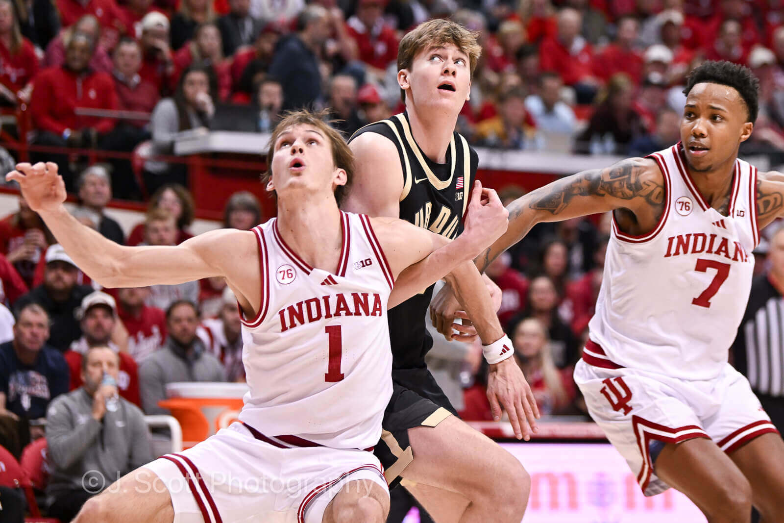 Photos from IU basketball’s 72-67 win against Purdue at Simon Skjodt Assembly Hall.