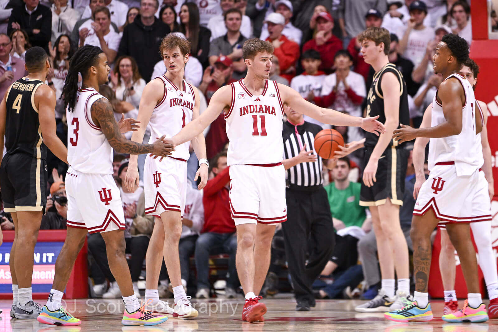 Photos from IU basketball’s 72-67 win against Purdue at Simon Skjodt Assembly Hall.