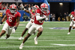 ATLANTA – Check out 81 photos by Jamie Owens from Indiana's 56-22 win against Oregon in the CFP semifinal at the Chick-fil-A Peach Bowl at Mercedes-Benz Stadium.