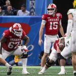 ATLANTA – Check out 81 photos by Jamie Owens from Indiana's 56-22 win against Oregon in the CFP semifinal at the Chick-fil-A Peach Bowl at Mercedes-Benz Stadium.